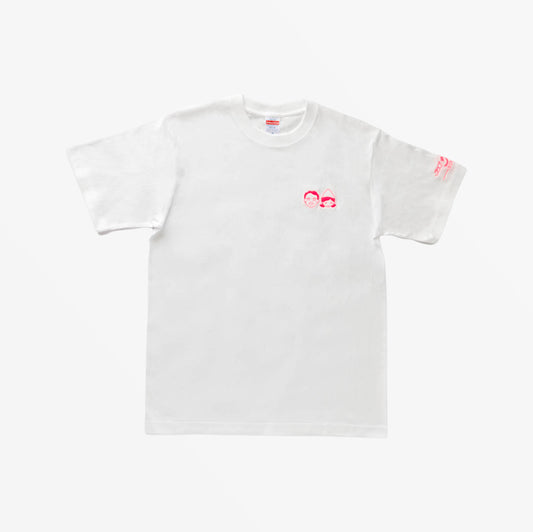 サウナサンTシャツ 刺繍ロゴ ピンク