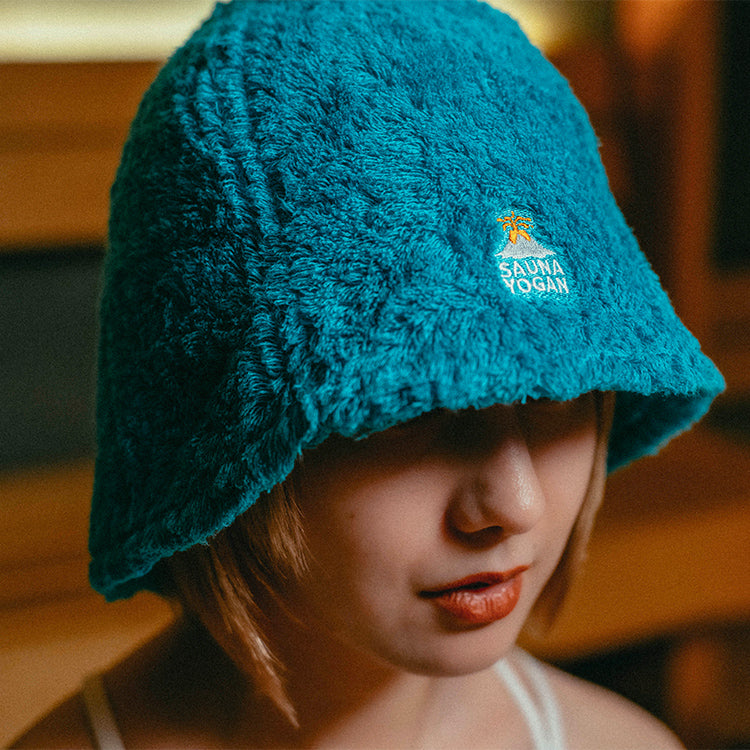 サウナハット ターコイズ
