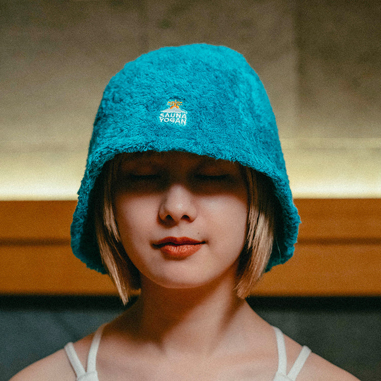 サウナハット ターコイズ