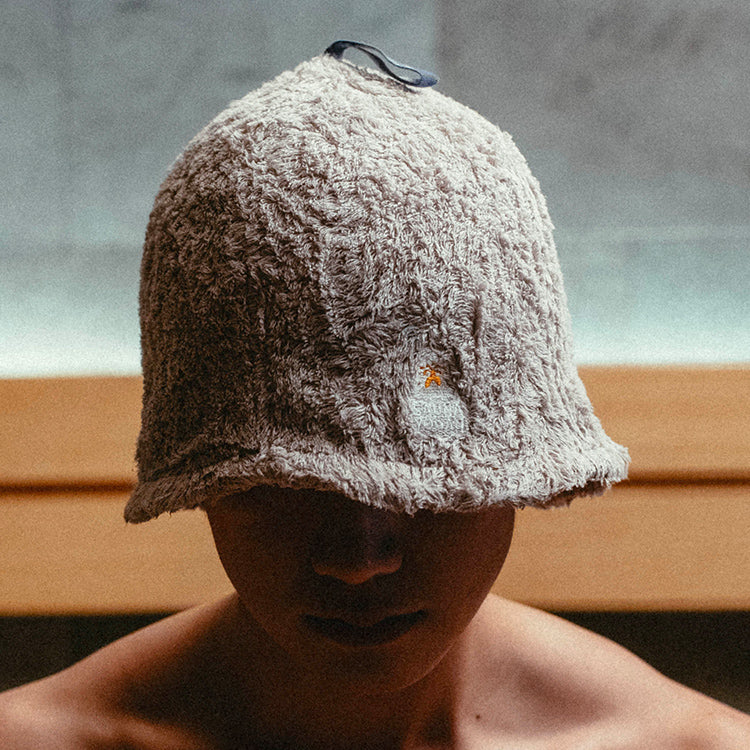 サウナハット グレー