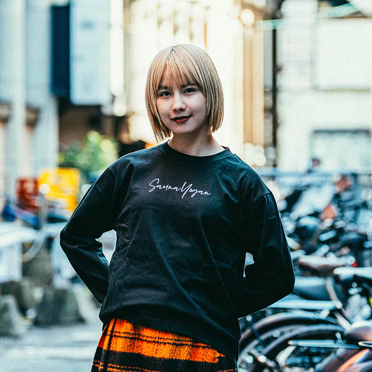 ロングTシャツ ブラック