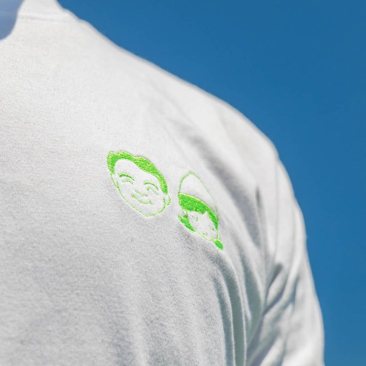 サウナサンTシャツ 刺繍ロゴ グリーン