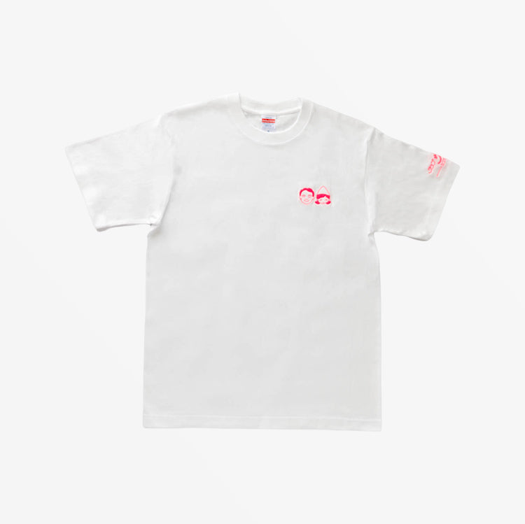 サウナサンＴシャツ 刺繍ロゴ ピンク