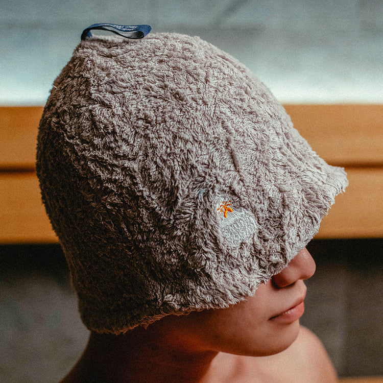 サウナハット グレー