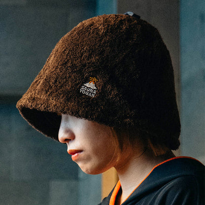 サウナハット ブラウン