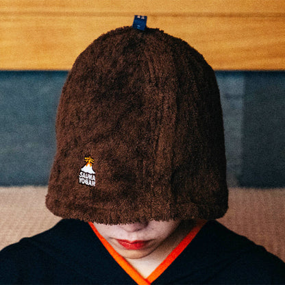 サウナハット ブラウン