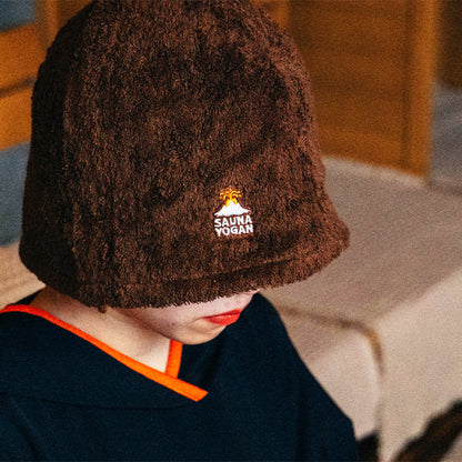 サウナハット ブラウン