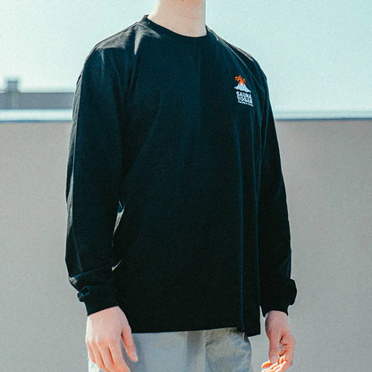 刺繍ロゴ入り ロングＴシャツ